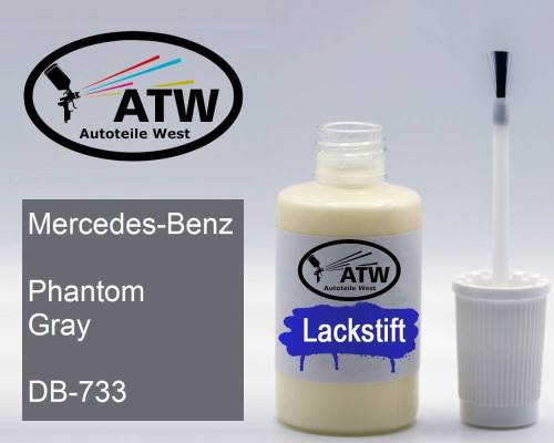 Mercedes-Benz, Phantom Gray, DB-733: 20ml Lackstift, von ATW Autoteile West.